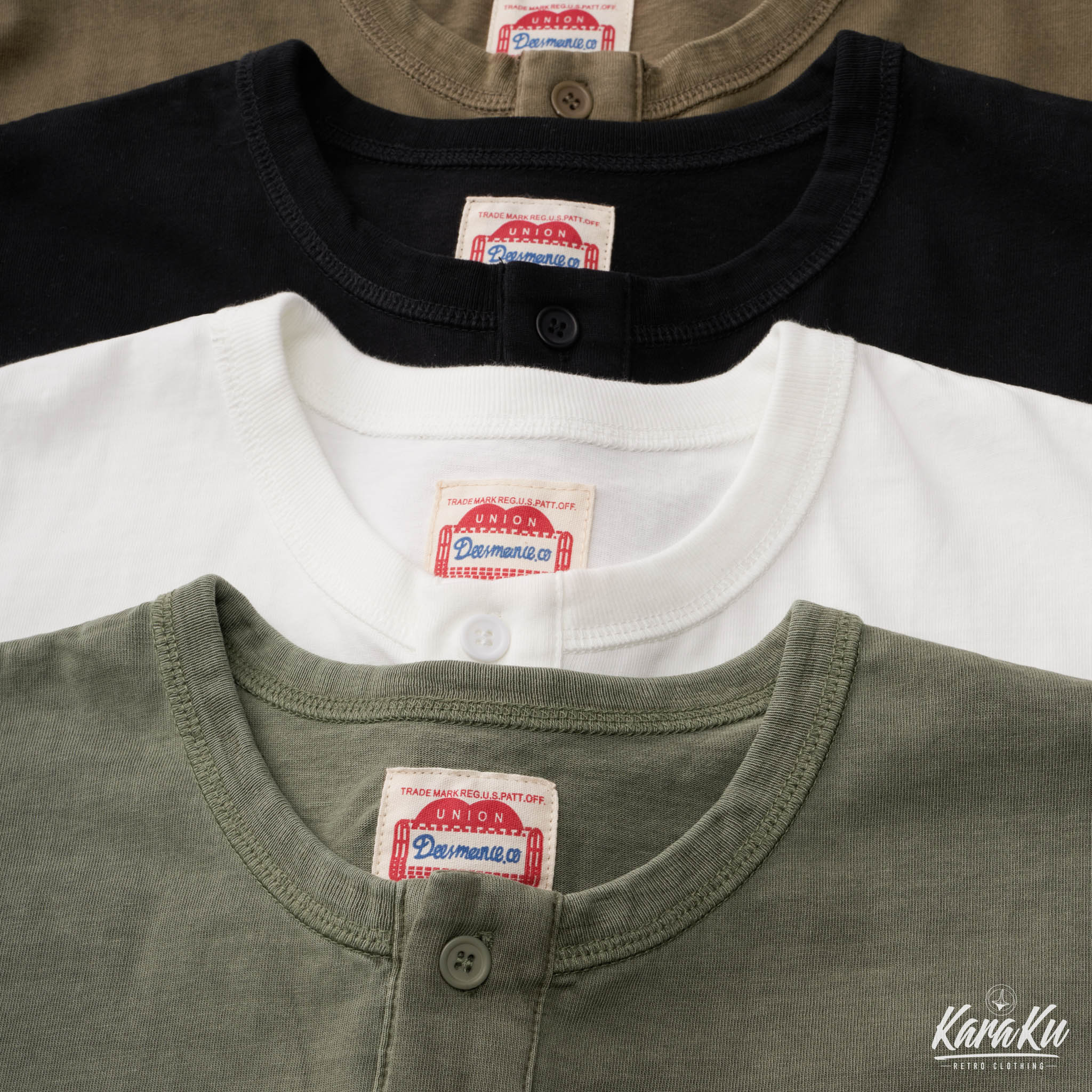 Washed Henley Short Sleeve Cotton T-shirt - Image 10