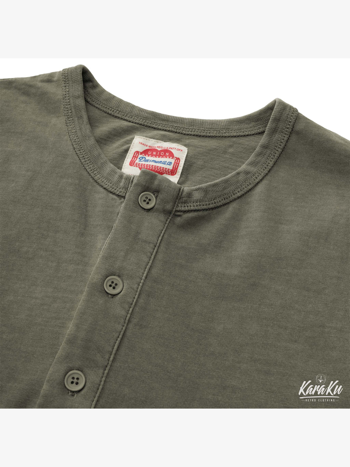 Washed Henley Short Sleeve Cotton T-shirt - Image 11