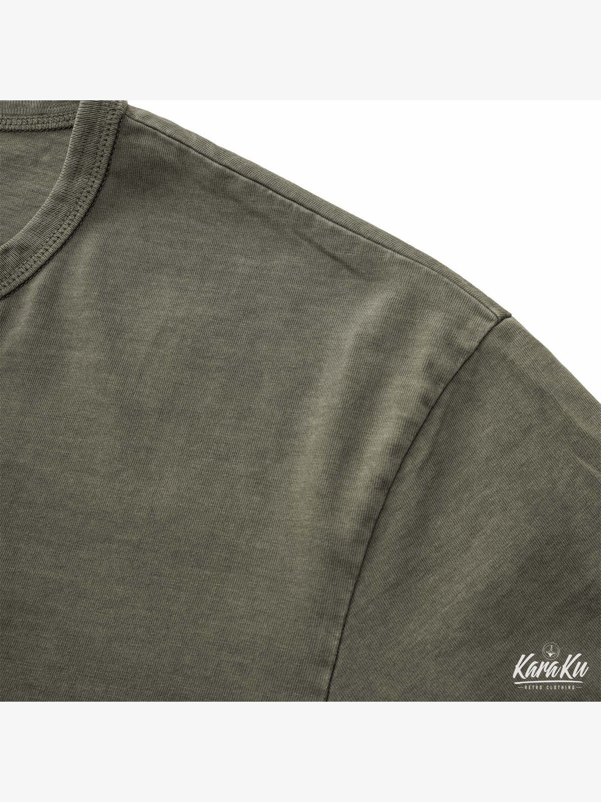 Washed Henley Short Sleeve Cotton T-shirt - Image 15