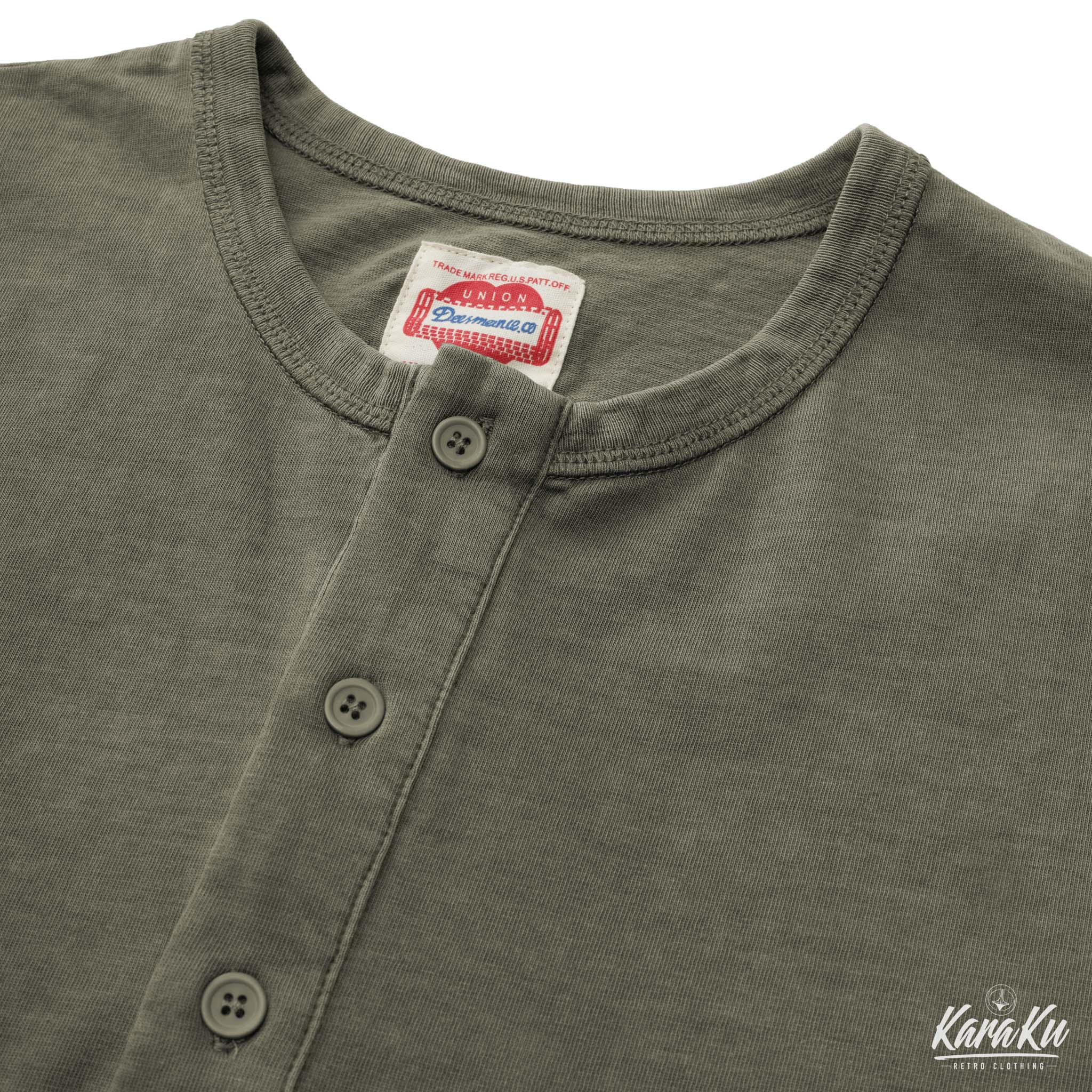 Washed Henley Short Sleeve Cotton T-shirt - Image 17