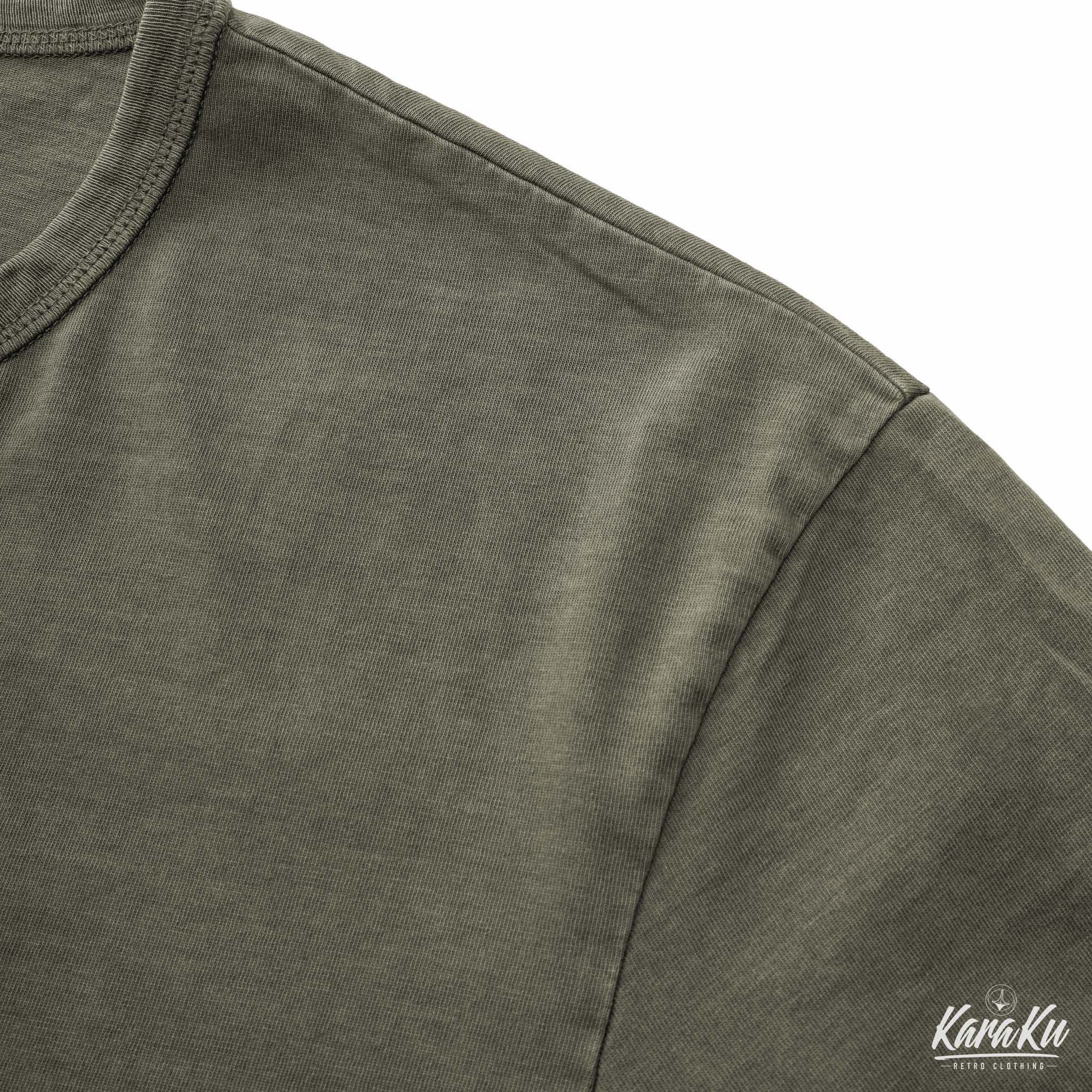 Washed Henley Short Sleeve Cotton T-shirt - Image 19