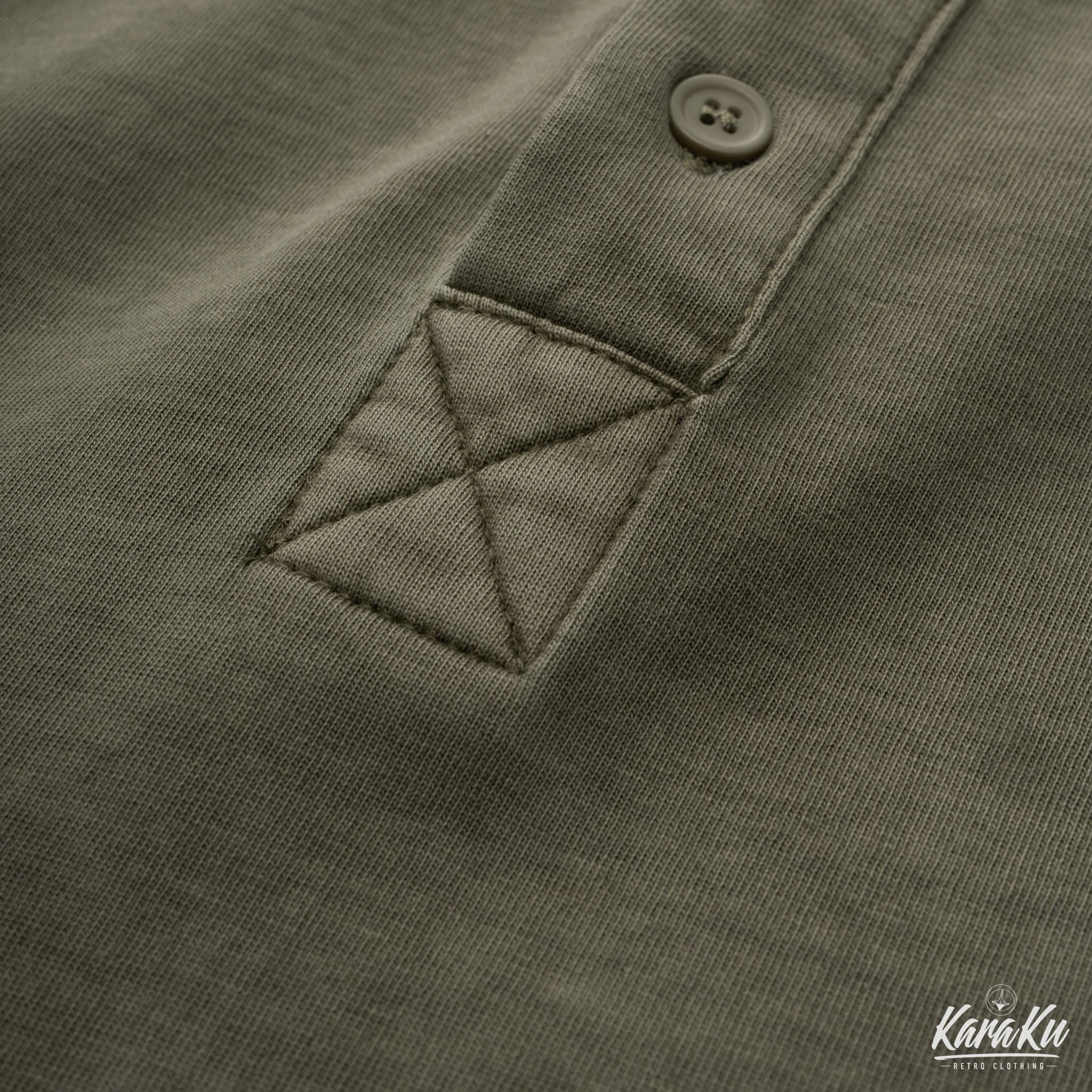 Washed Henley Short Sleeve Cotton T-shirt - Image 20