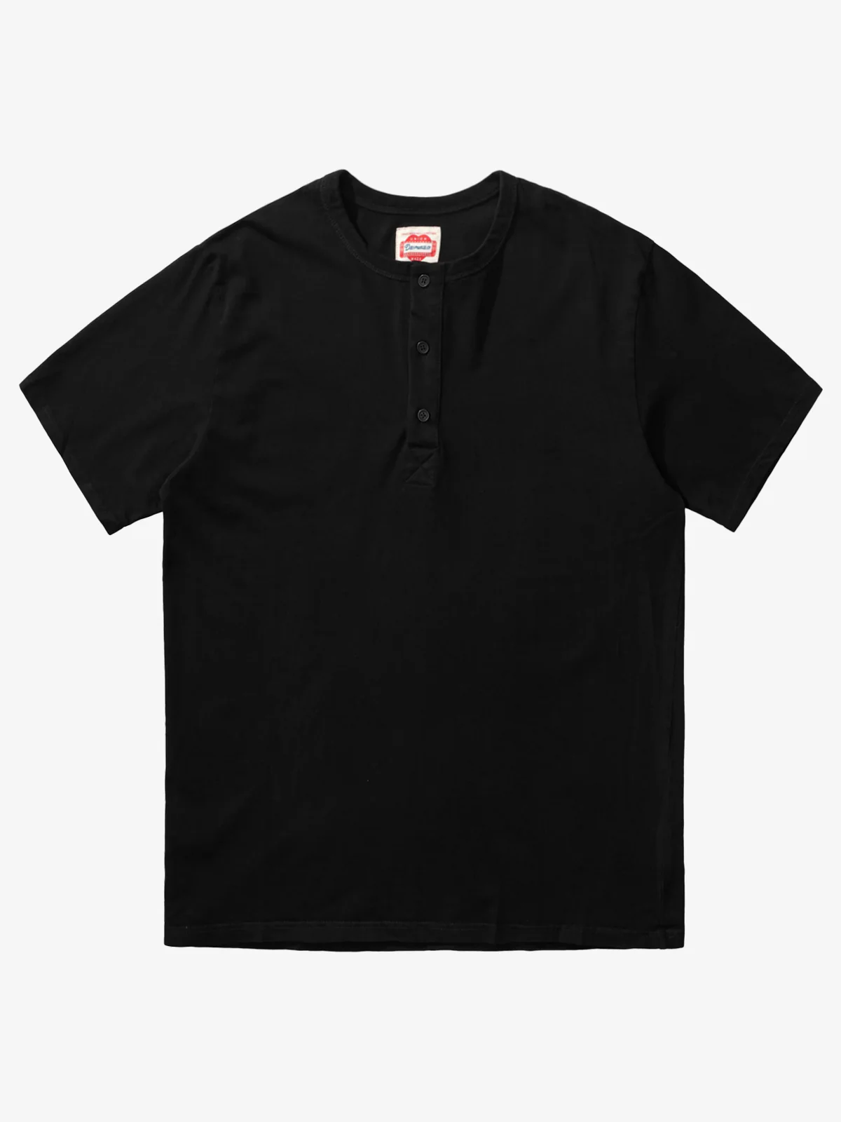 Washed Henley Short Sleeve Cotton T-shirt - Image 7