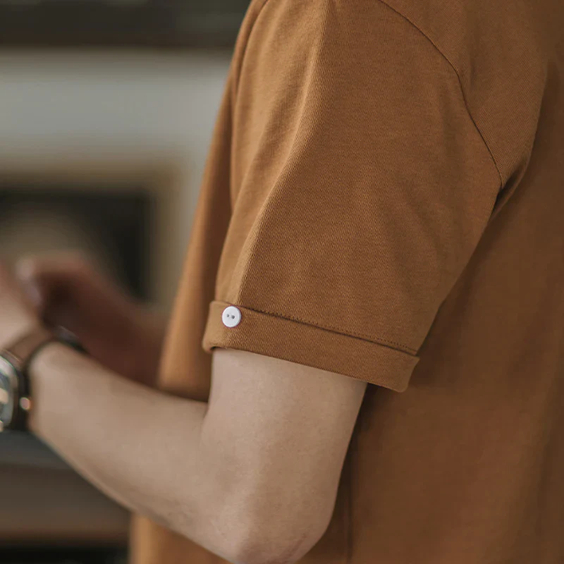 Crew-Neck Short Sleeve Cotton T-shirt - Image 12