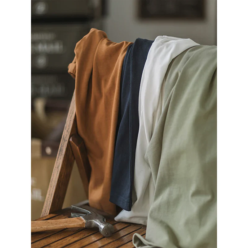 Crew-Neck Short Sleeve Cotton T-shirt - Image 6