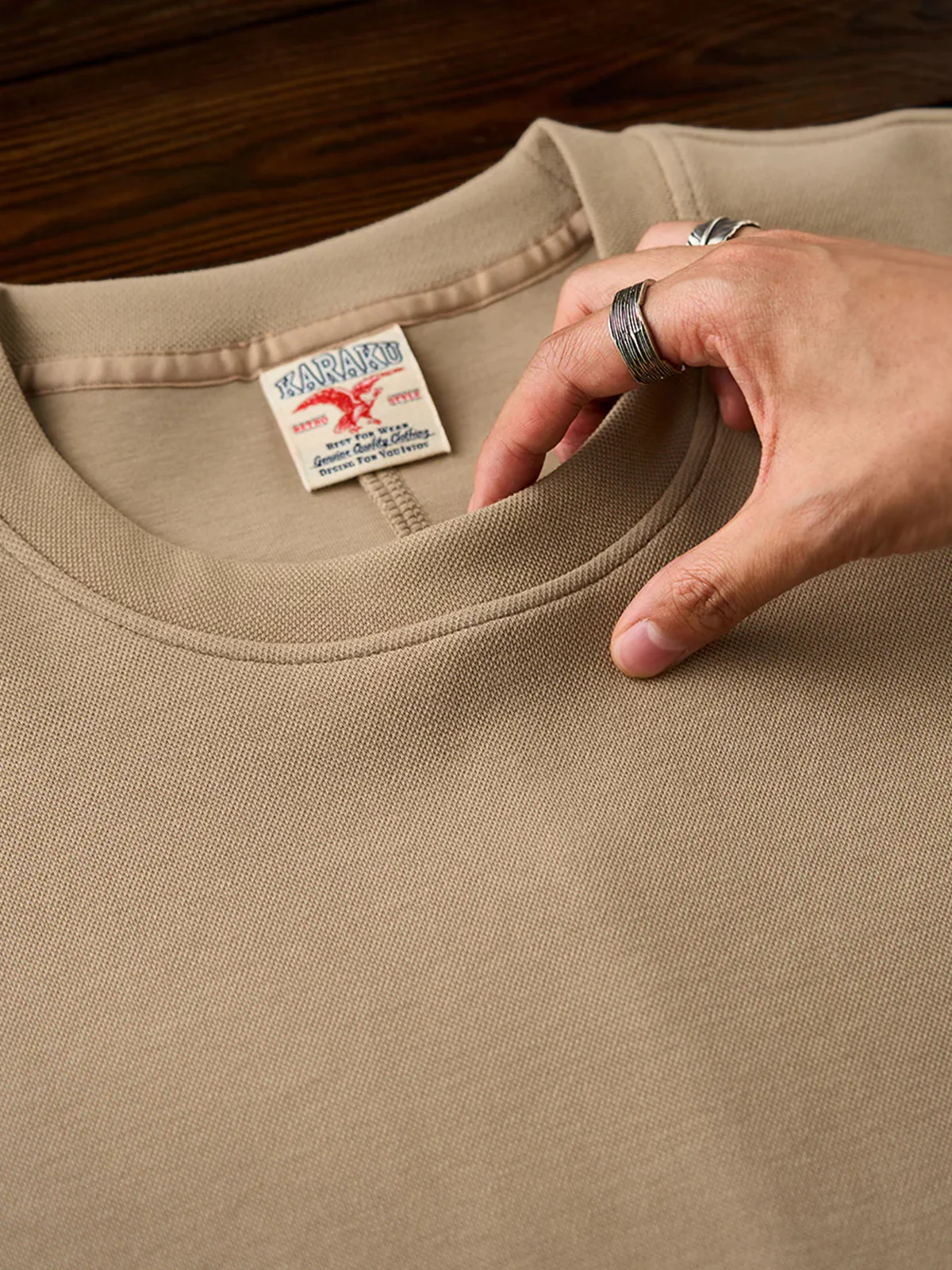 Air Layer Short Sleeve Cotton Blend T-Shirt - Image 17