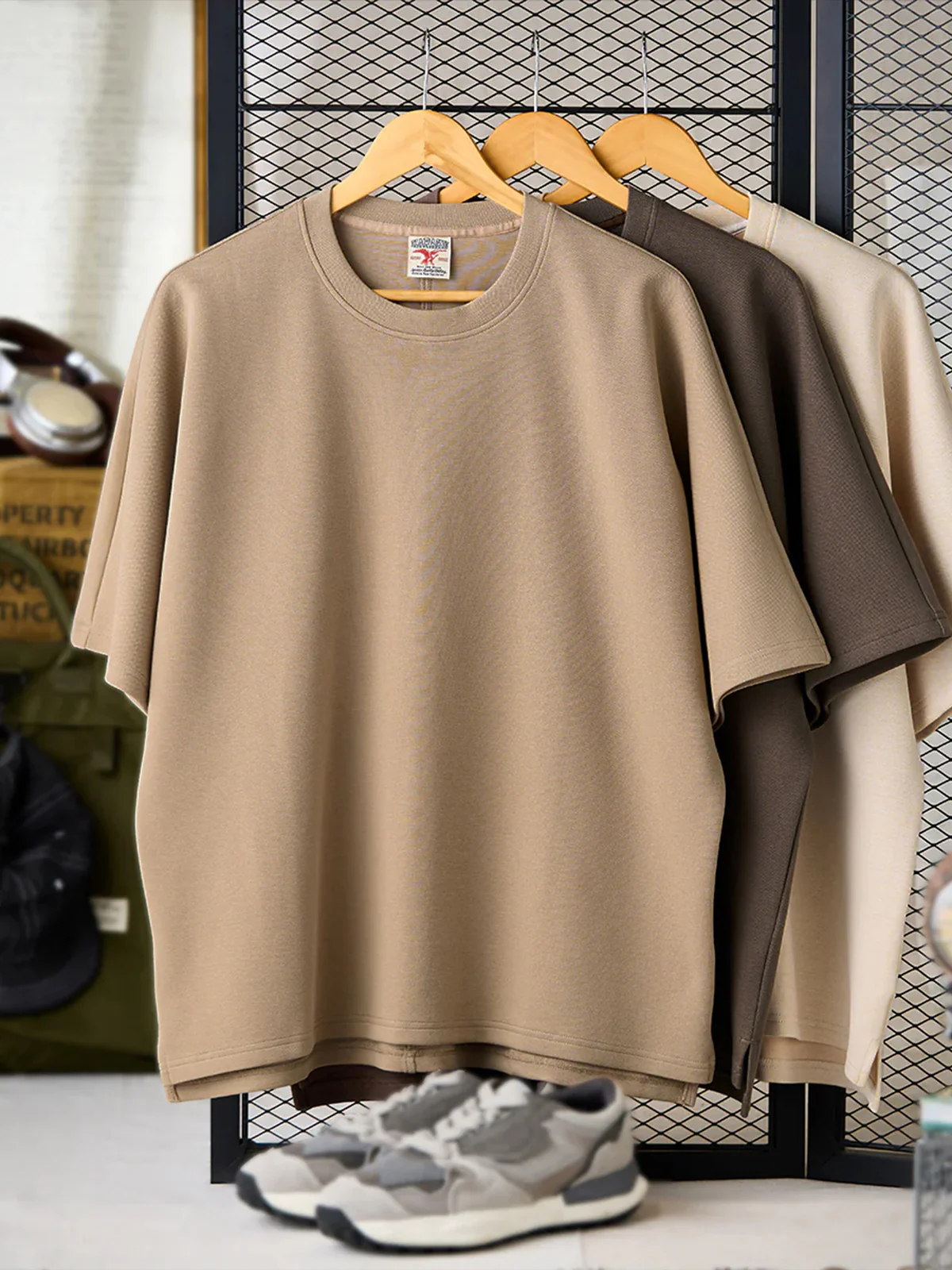 Air Layer Short Sleeve Cotton Blend T-Shirt - Image 5