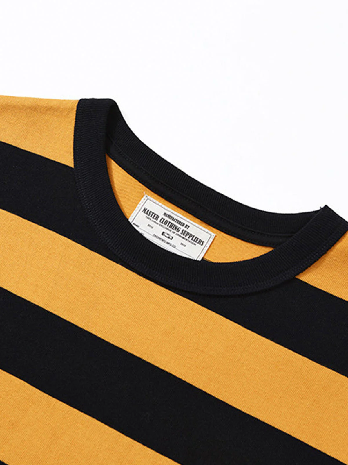 Heavyweight Biker Striped Long Sleeve Tee - Image 10