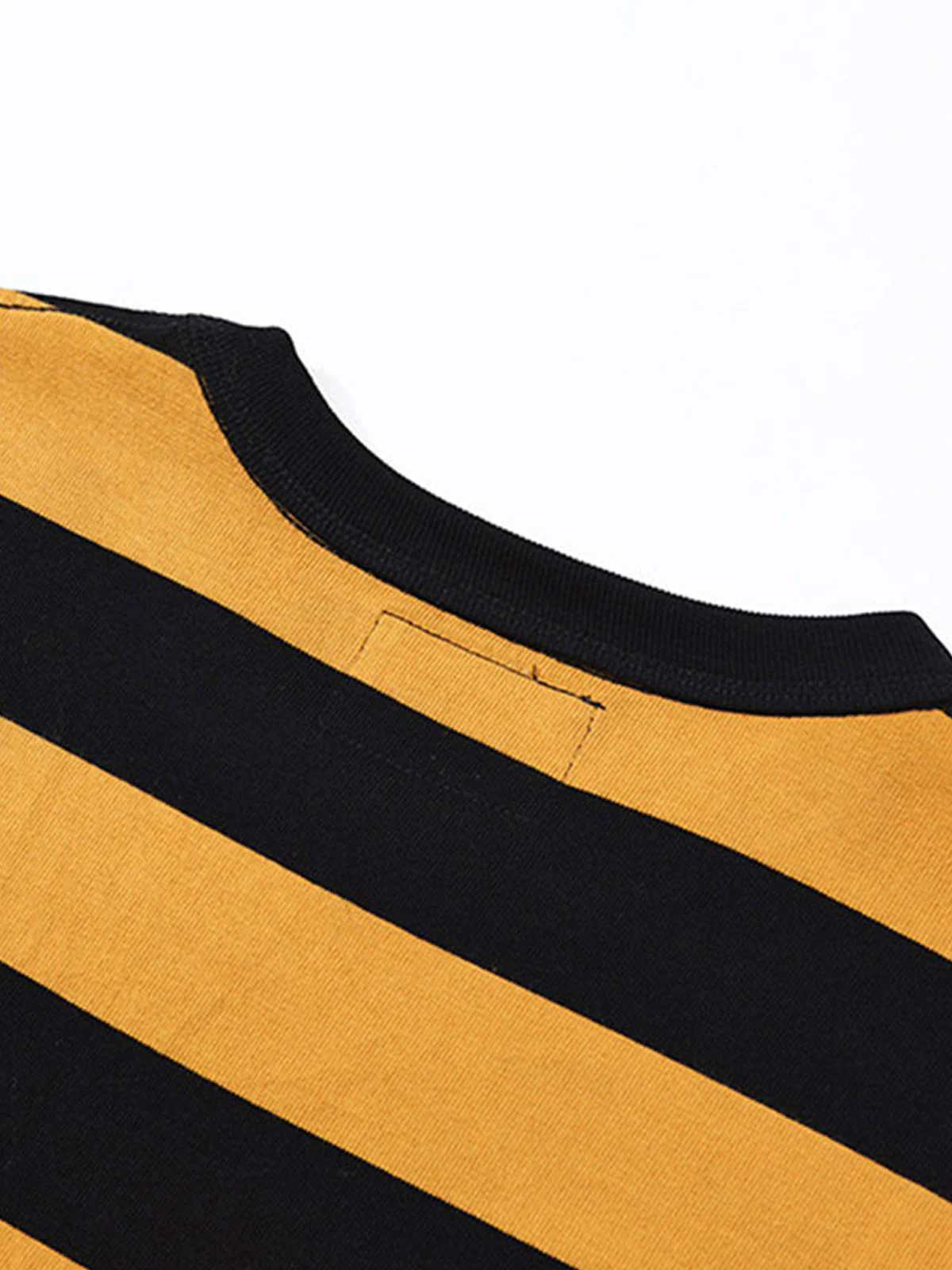 Heavyweight Biker Striped Long Sleeve Tee - Image 11