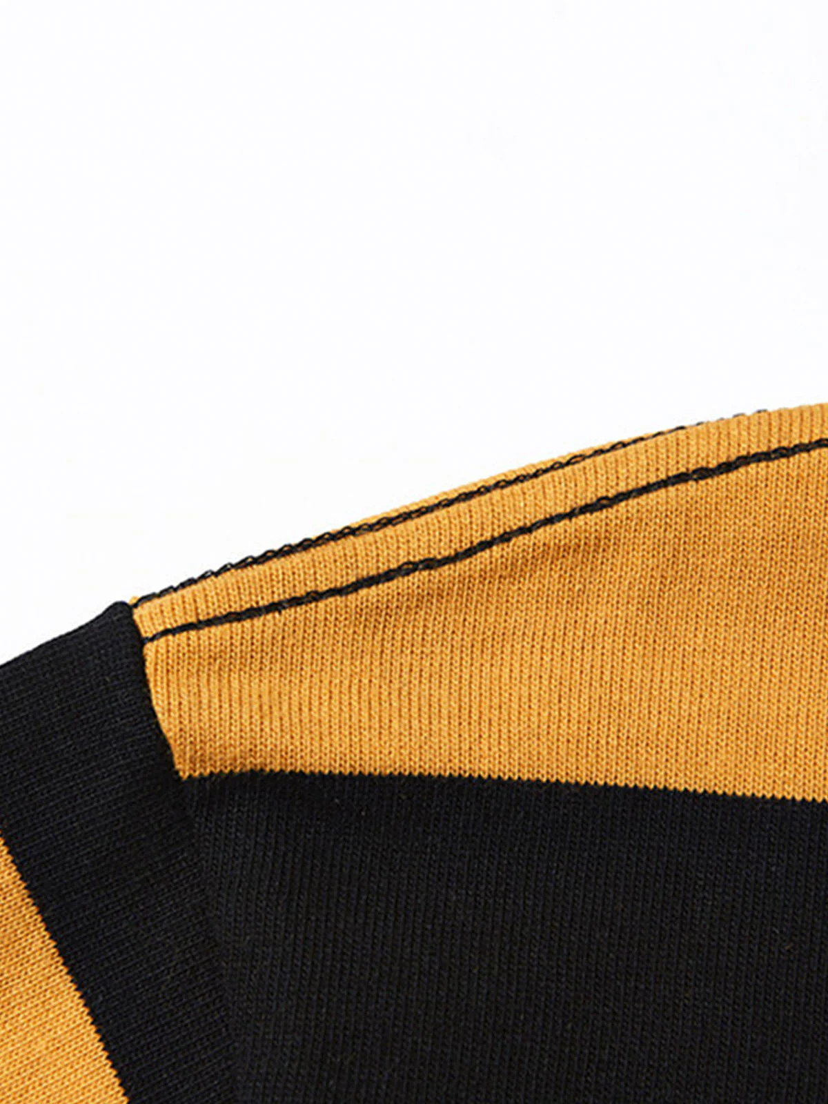 Heavyweight Biker Striped Long Sleeve Tee - Image 12