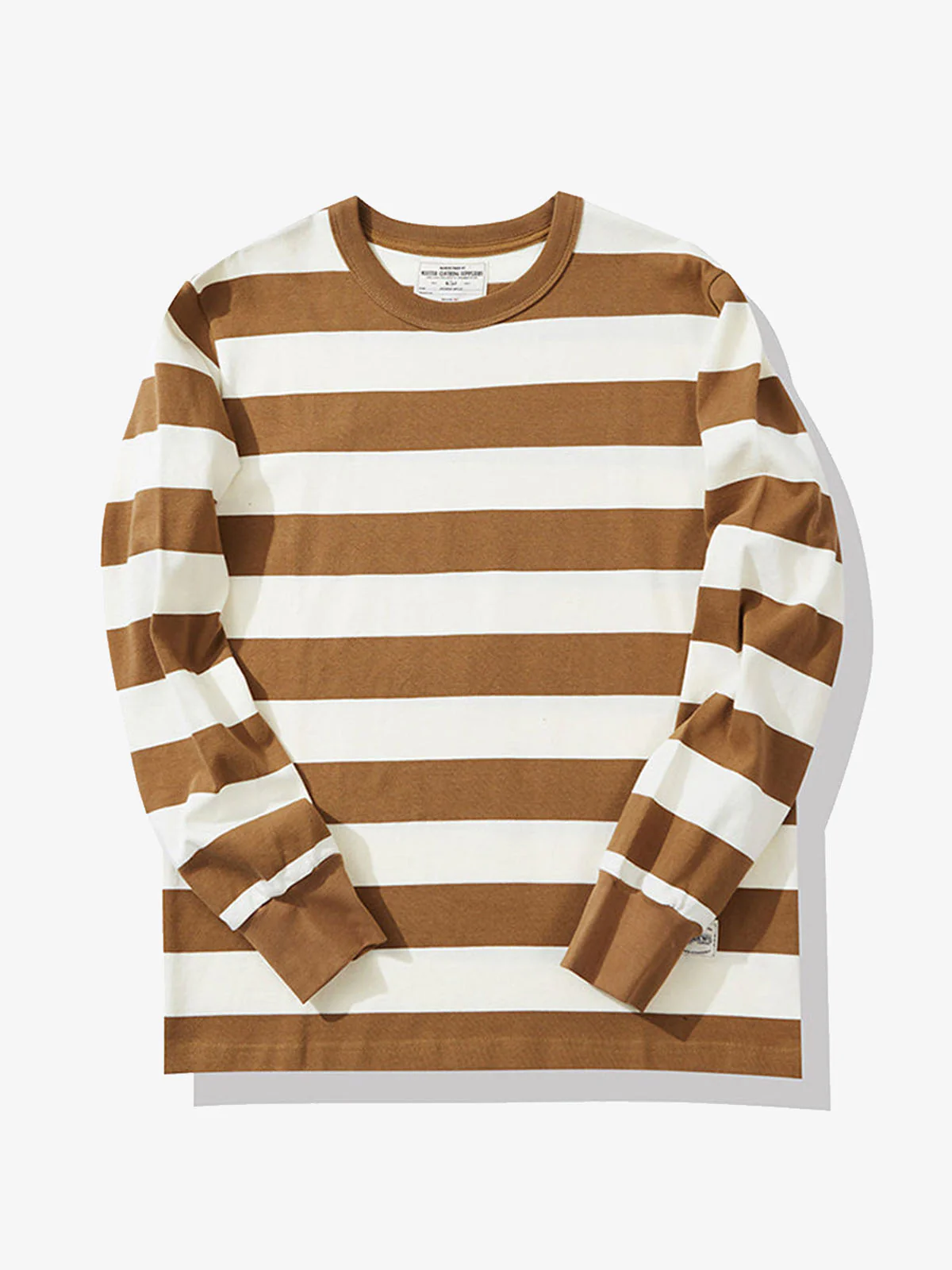 Heavyweight Biker Striped Long Sleeve Tee - Image 4