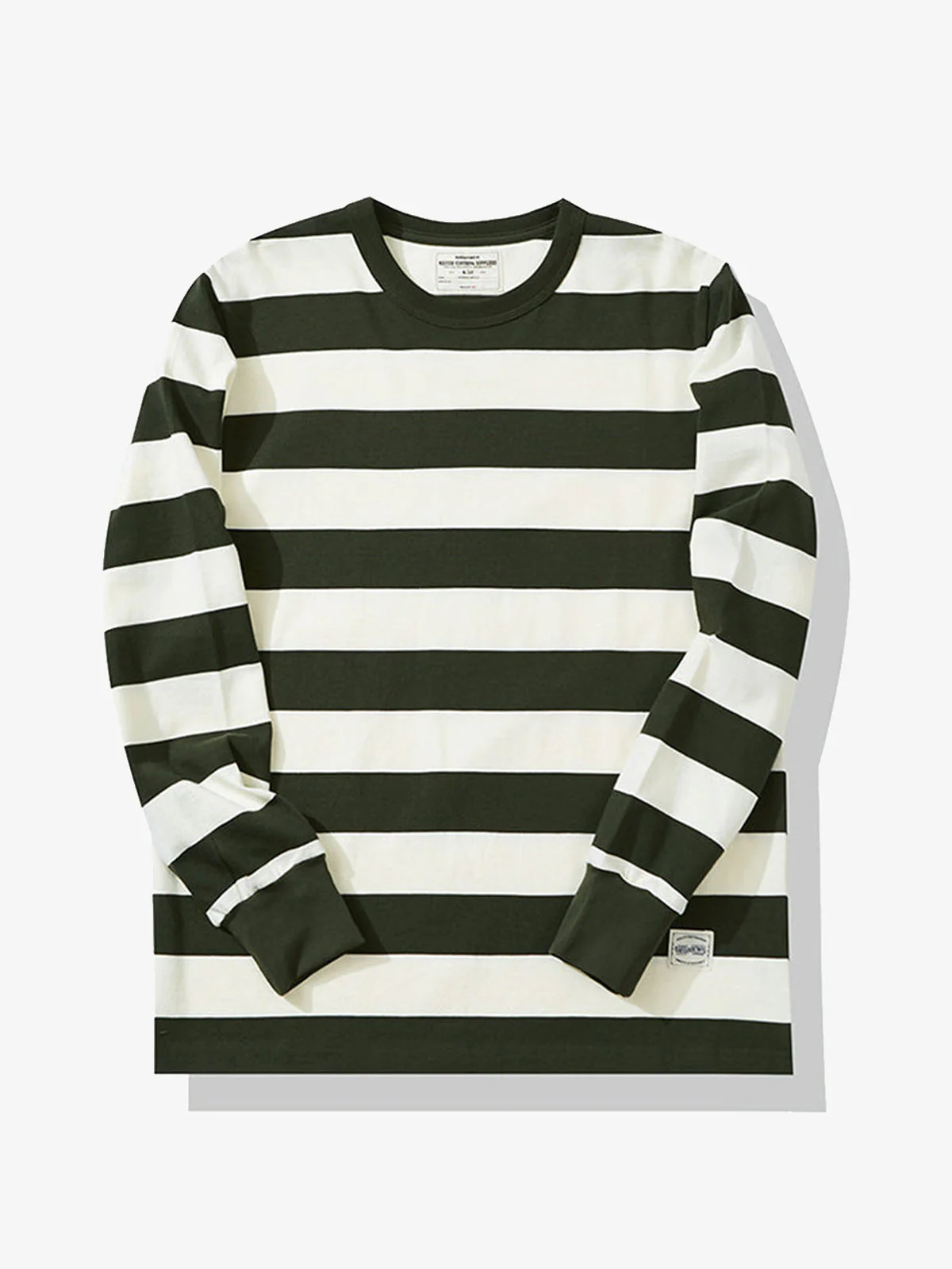 Heavyweight Biker Striped Long Sleeve Tee - Image 5