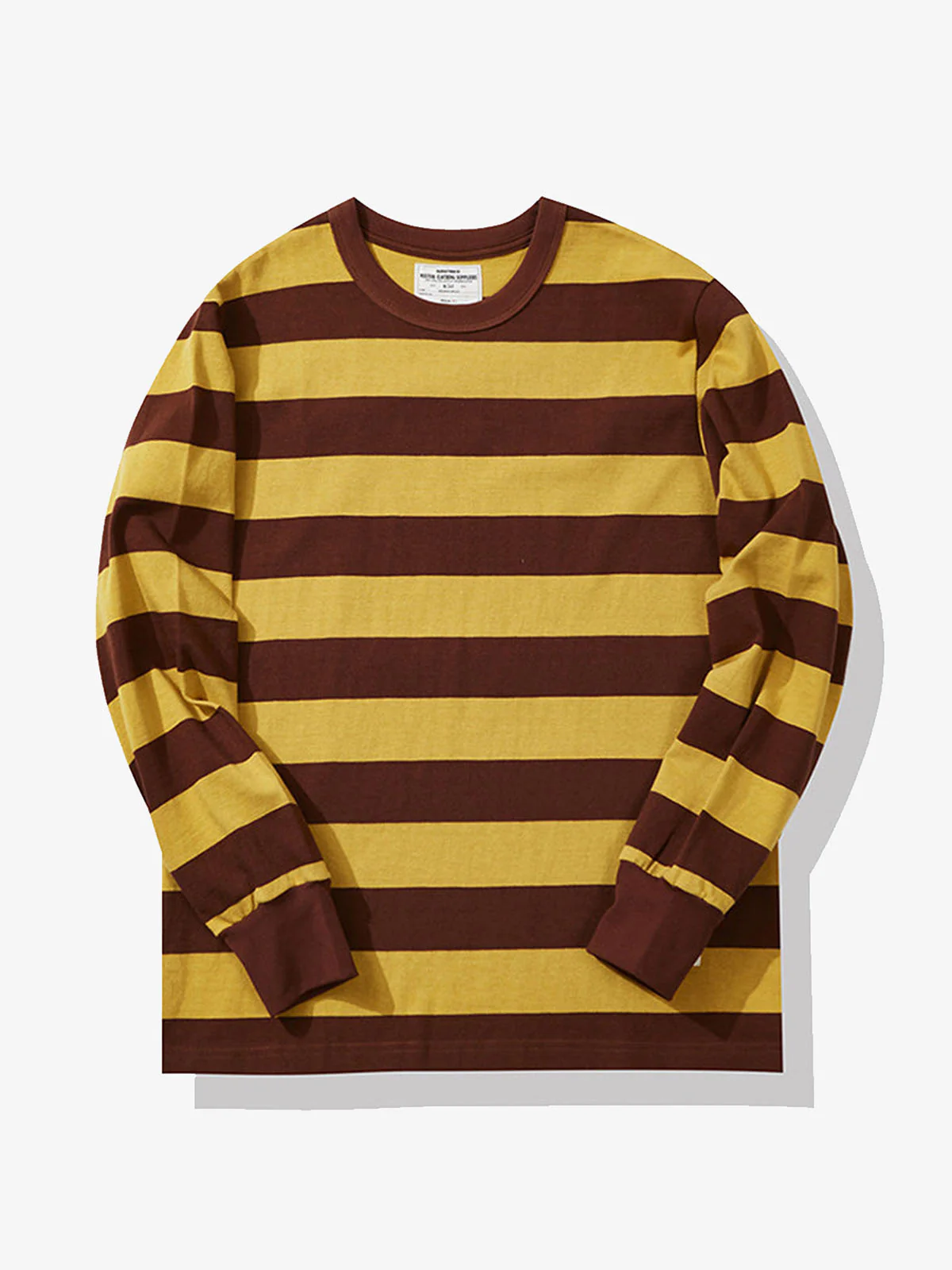 Heavyweight Biker Striped Long Sleeve Tee - Image 6