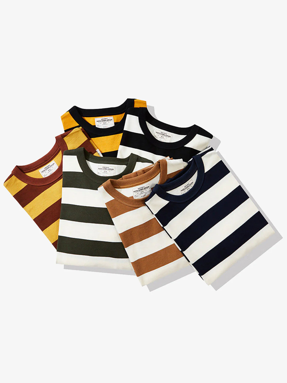 Heavyweight Biker Striped Long Sleeve Tee - Image 7