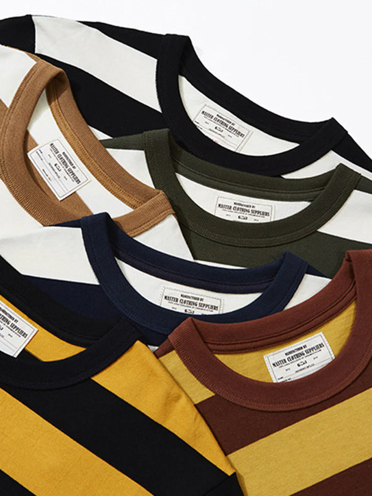 Heavyweight Biker Striped Long Sleeve Tee - Image 9