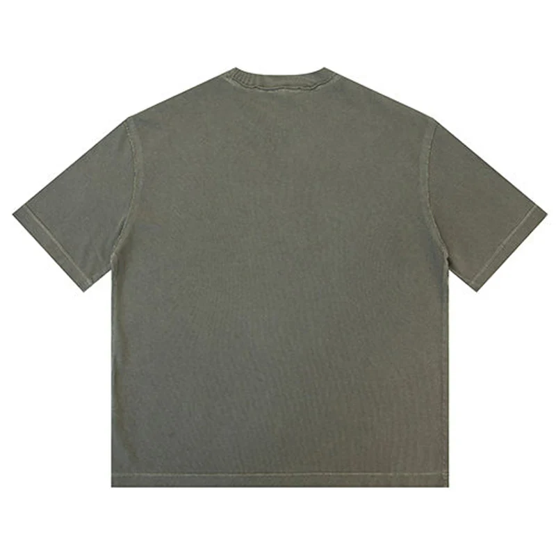 Washed Distressed Cotton T-shirt - Image 10