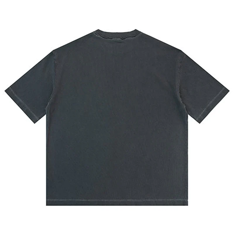 Washed Distressed Cotton T-shirt - Image 11