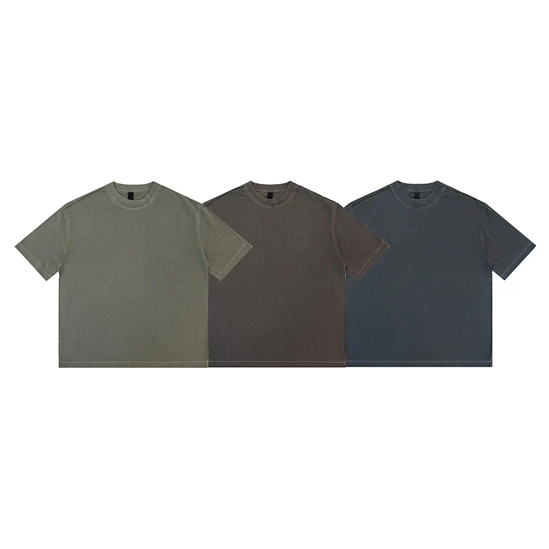 Washed Distressed Cotton T-shirt - Image 13