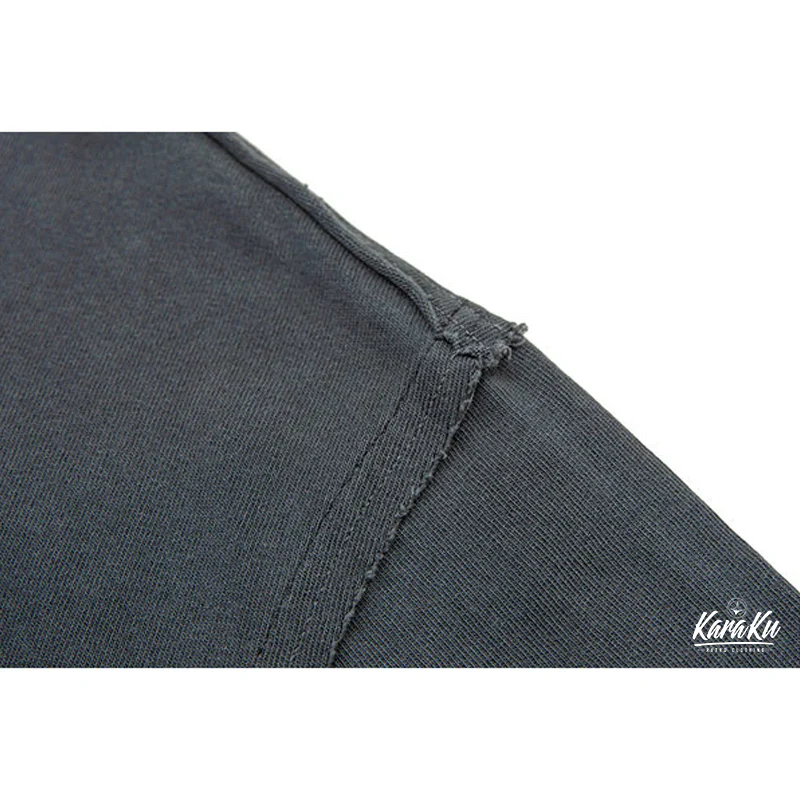 Washed Distressed Cotton T-shirt - Image 9