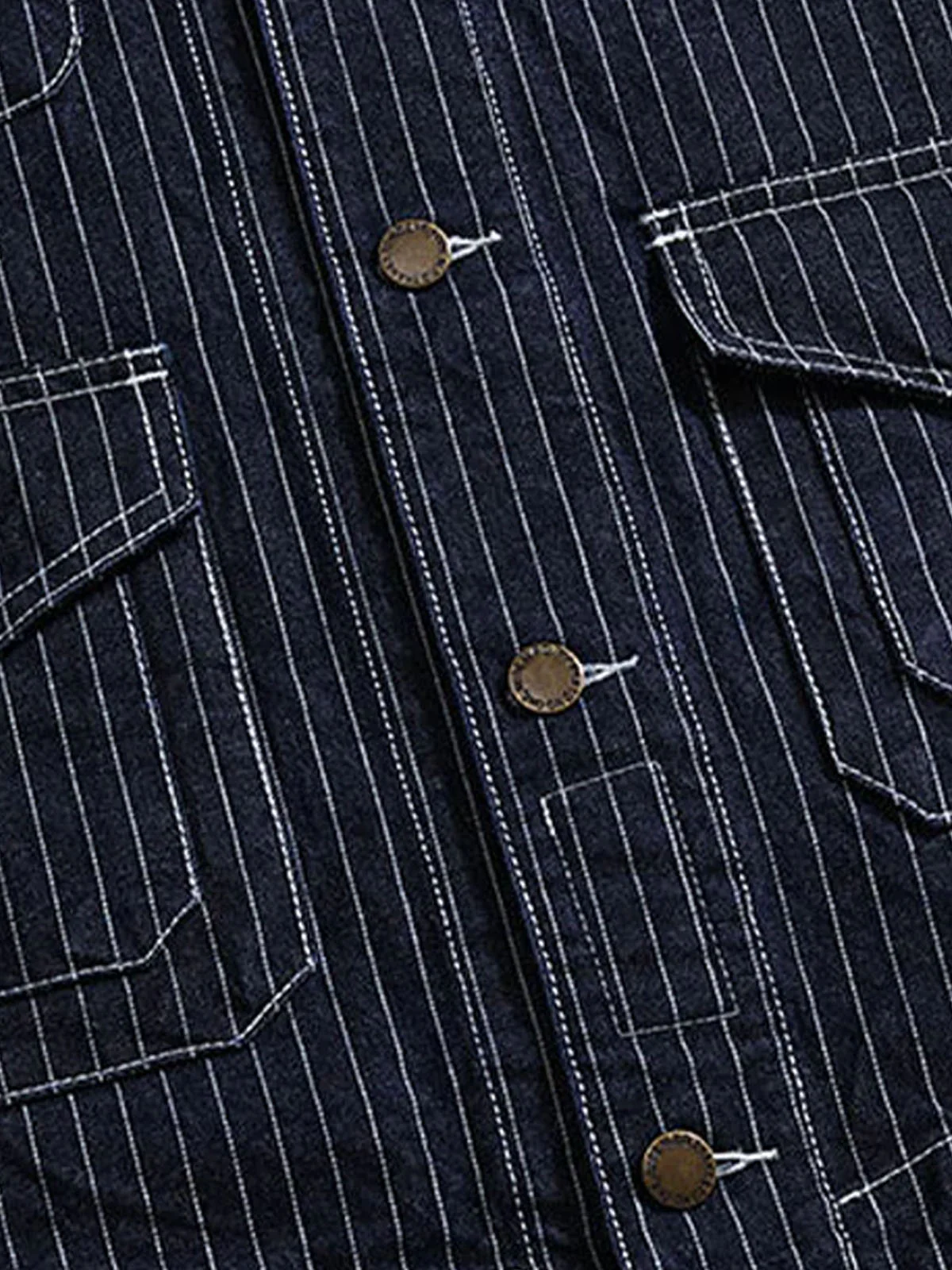 1930s V-Neck Wabash Railway Work Vest - Image 4