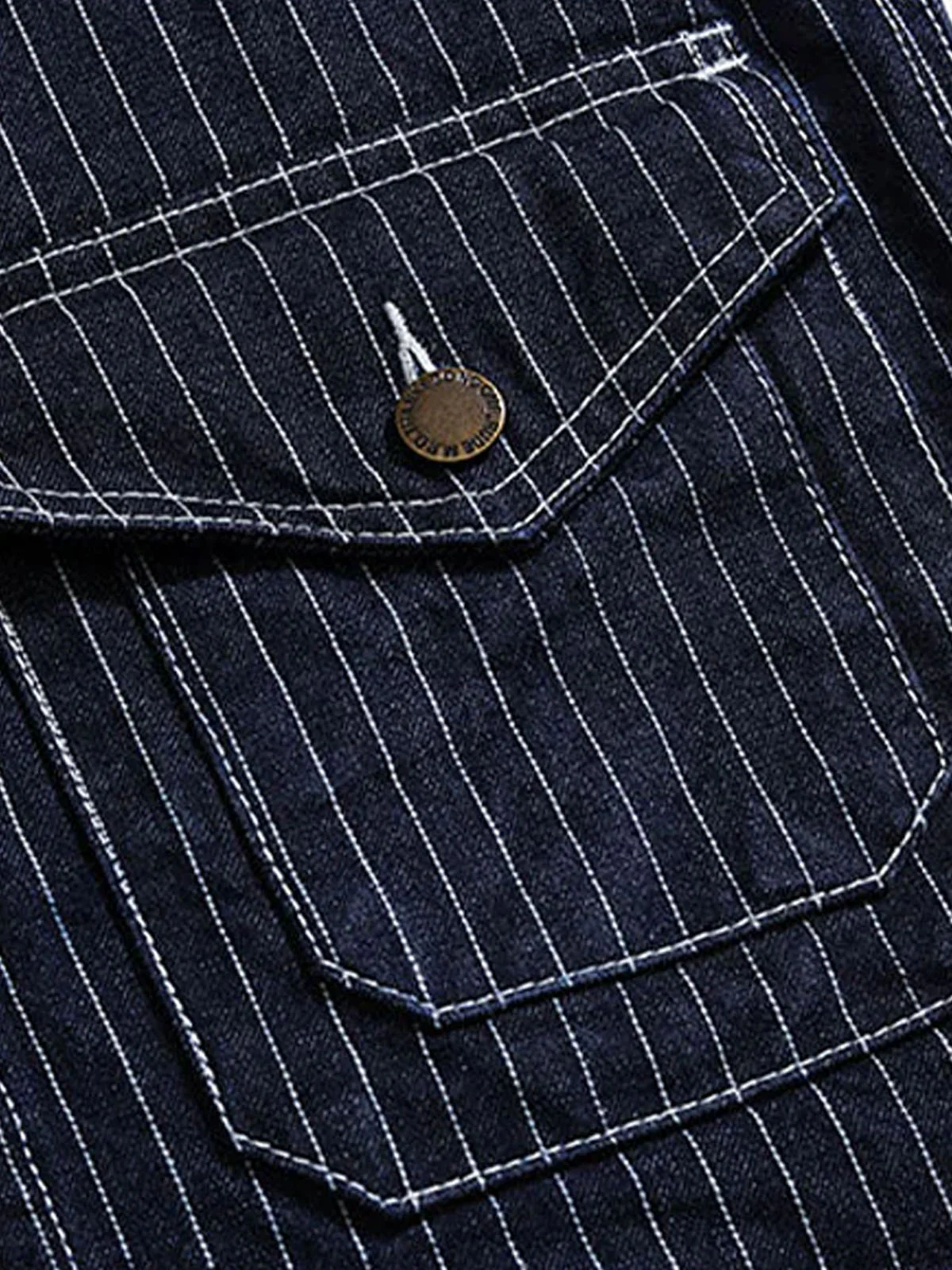 1930s V-Neck Wabash Railway Work Vest - Image 8